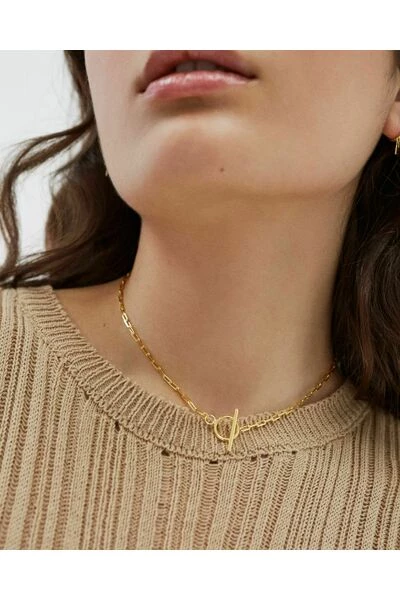 ALOHAS Kettingen Chain Line Necklace Yellow 5 ALOHAS Kettingen Chain Line Necklace Yellow - Afbeelding 5