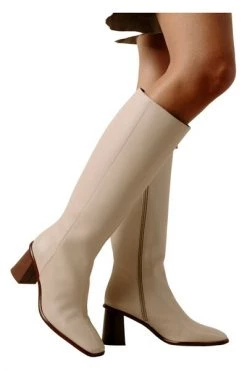 ALOHAS Enkellaarsjes East BOOTS Beige -Aloha Winkel 6004378f209d223b01a3eefc6d5f4777