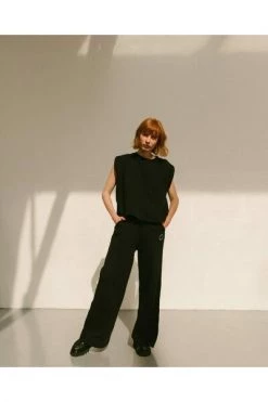 ALOHAS Wijde Broeken Restricted Pants Black