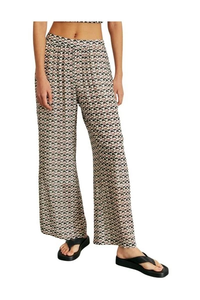 ALOHAS Wijde Broeken Cliffhanger Pants Monogram Brown 1 ALOHAS Wijde Broeken Cliffhanger Pants Monogram Brown