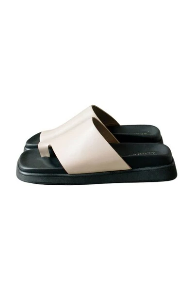 ALOHAS Slippers Toe Ring Flop Shoes Beige 2 ALOHAS Slippers Toe Ring Flop Shoes Beige - Afbeelding 2