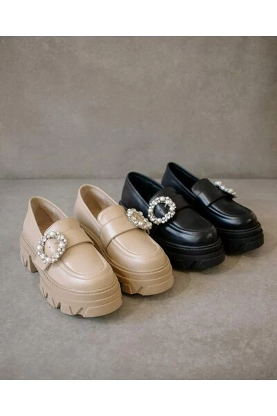 ALOHAS Loafers Trailblazer Crystal Shoes Beige 4 ALOHAS Loafers Trailblazer Crystal Shoes Beige - Afbeelding 4