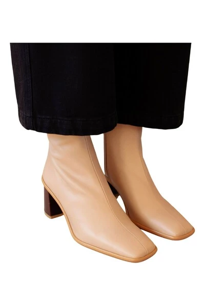 ALOHAS Enkellaarsjes Shoes Beige 4 ALOHAS Enkellaarsjes Shoes Beige - Afbeelding 4