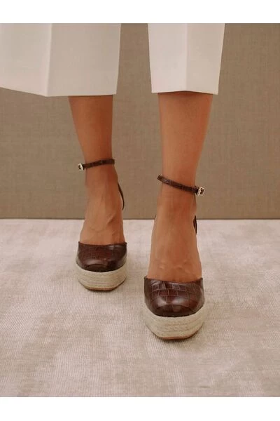 ALOHAS Sleehakken Clara Sunset Shoes Brown 3 ALOHAS Sleehakken Clara Sunset Shoes Brown - Afbeelding 3