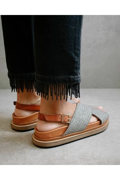 ALOHAS Sandalen Marshmallow Harris Check Shoes Brown 4 ALOHAS Sandalen Marshmallow Harris Check Shoes Brown - Afbeelding 4