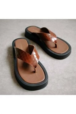 ALOHAS Slippers Overcast Shoes Brown -Aloha Winkel 7c3a25cbb5c917616cea56caf85f7c18