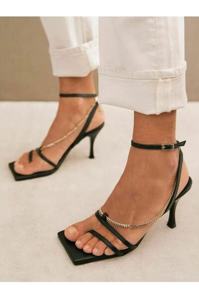 ALOHAS Sandalen Straps Chain Sandals Black 5 ALOHAS Sandalen Straps Chain Sandals Black - Afbeelding 5