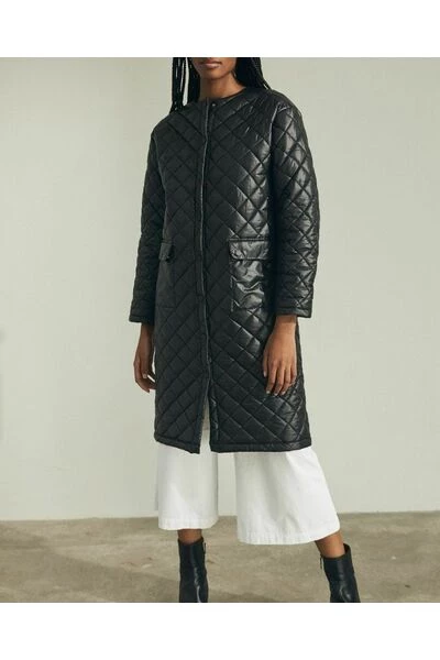 ALOHAS Gewatteerde Jassen Catnap Jacket Black 4 ALOHAS Gewatteerde Jassen Catnap Jacket Black - Afbeelding 4