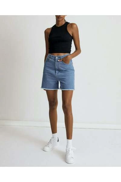 ALOHAS Denim Shorts Berry Blue 4 ALOHAS Denim Shorts Berry Blue - Afbeelding 4