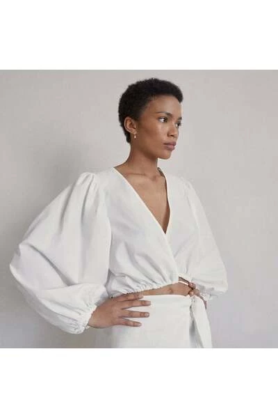 ALOHAS Blouses Dazzling Blouse White 5 ALOHAS Blouses Dazzling Blouse White - Afbeelding 5