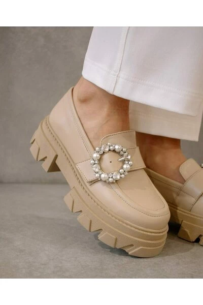 ALOHAS Loafers Trailblazer Crystal Shoes Beige 1 ALOHAS Loafers Trailblazer Crystal Shoes Beige