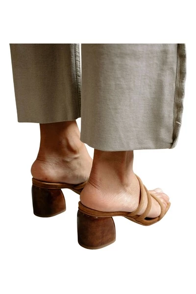 ALOHAS Slippers Sandals Brown 2 ALOHAS Slippers Sandals Brown - Afbeelding 2