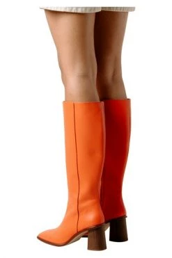 ALOHAS Enkellaarsjes East BOOTS Orange -Aloha Winkel 8594e3a437a1fdb0a500047c0d6a94d0