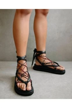 ALOHAS Sandalen Jungle Laced Up Sandals Black -Aloha Winkel 873be53cd994f8da841ff6ba01e790f8