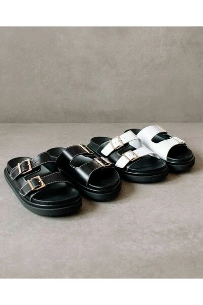 ALOHAS Sandalen Buckle Strap Sandals White 2 ALOHAS Sandalen Buckle Strap Sandals White - Afbeelding 2