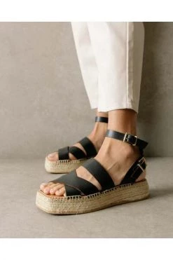 ALOHAS Sandalen County Espadrilles Black