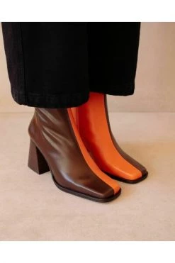 ALOHAS Schoenen South Bicolor Leather Boots Brown 10 ALOHAS Schoenen South Bicolor Leather Boots Brown -Aloha Winkel 95af6609b26bce57bc6f00ddecb61852