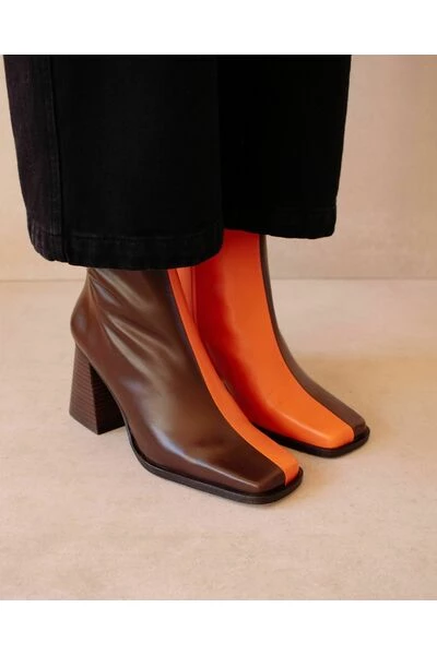 ALOHAS Schoenen South Bicolor Leather Boots Brown 5 ALOHAS Schoenen South Bicolor Leather Boots Brown - Afbeelding 5