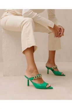 ALOHAS Schoenen Daisy Shiny Sandals Green -Aloha Winkel 9690e86c9a56956388e43a2aefa1d296