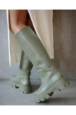 ALOHAS Snowboots Katiuska Leather High Boots Green 11 ALOHAS Snowboots Katiuska Leather High Boots Green -Aloha Winkel 96f0887a22350e07c8b1da66e2e3b640