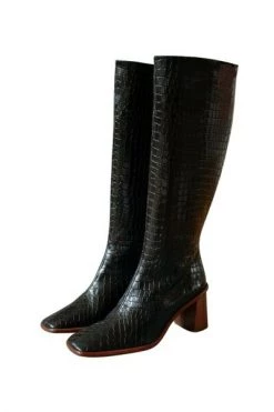 ALOHAS Schoenen East Croco Boots Black 8 ALOHAS Schoenen East Croco Boots Black -Aloha Winkel 98d1ec6fb5b18d905b04eedea4551328