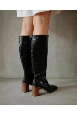 ALOHAS Schoenen East Croco Boots Black 10 ALOHAS Schoenen East Croco Boots Black -Aloha Winkel 9aafea29270e175955c11c500b2d3cbc