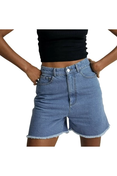 ALOHAS Denim Shorts Berry Blue 3 ALOHAS Denim Shorts Berry Blue - Afbeelding 3