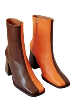 ALOHAS Schoenen South Bicolor Leather Boots Brown 11 ALOHAS Schoenen South Bicolor Leather Boots Brown -Aloha Winkel 9ca88cf723a2409d33265a6ba95d4141