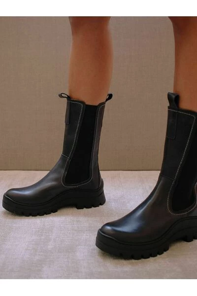 ALOHAS Chelseaboots Pick Me Up Leather Boots Black 3 ALOHAS Chelseaboots Pick Me Up Leather Boots Black - Afbeelding 3