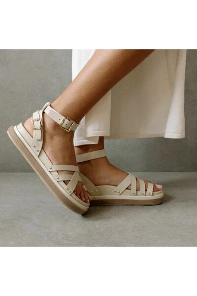ALOHAS Sandalen Buckle Up Shoes Beige 6 ALOHAS Sandalen Buckle Up Shoes Beige - Afbeelding 6