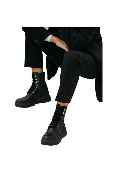 ALOHAS Laarzen Can Can Croco Boots Black 4 ALOHAS Laarzen Can Can Croco Boots Black - Afbeelding 4