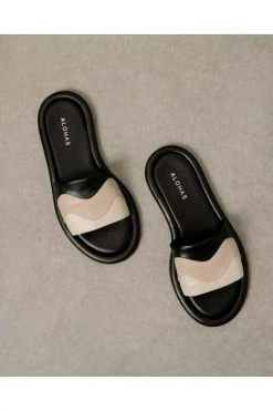 ALOHAS Slippers Malibu Kaleidoscope Black