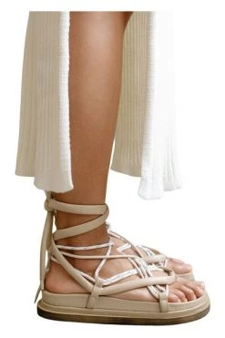 ALOHAS Sandalen Jungle Stone Laced Up Sandals Beige -Aloha Winkel ac6b587dd00e472b6e9d3e98e4fccc6b