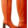 ALOHAS Enkellaarsjes East BOOTS Orange