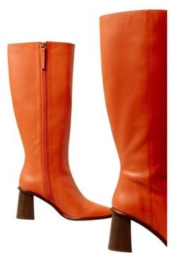 ALOHAS Enkellaarsjes East BOOTS Orange