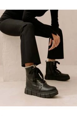 ALOHAS Laarzen Can Can Shearling Black