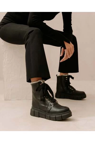 ALOHAS Laarzen Can Can Shearling Black 1 ALOHAS Laarzen Can Can Shearling Black