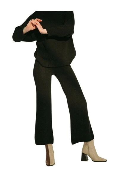 ALOHAS Wijde Broeken Easy Fall Pants Black 3 ALOHAS Wijde Broeken Easy Fall Pants Black - Afbeelding 3