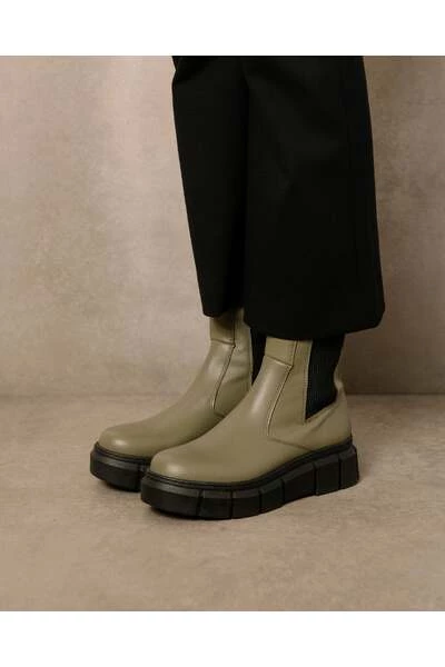ALOHAS Chelseaboots Armor Boots Green 5 ALOHAS Chelseaboots Armor Boots Green - Afbeelding 5