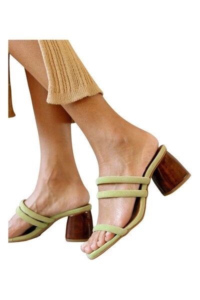 ALOHAS Slippers Sandals Green 2 ALOHAS Slippers Sandals Green - Afbeelding 2