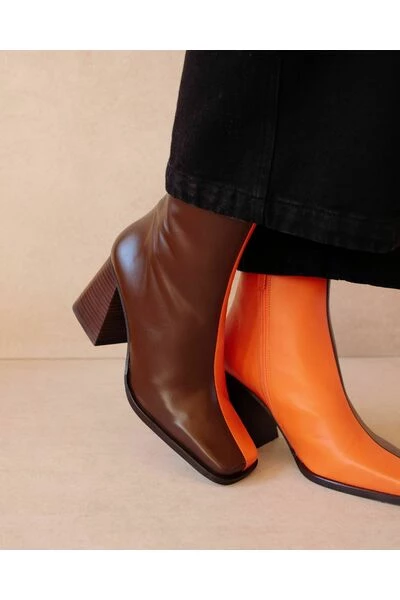 ALOHAS Schoenen South Bicolor Leather Boots Brown 2 ALOHAS Schoenen South Bicolor Leather Boots Brown - Afbeelding 2