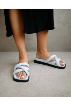 ALOHAS Slippers Slip On Cross Sandals Blue 9 ALOHAS Slippers Slip On Cross Sandals Blue -Aloha Winkel bdaaeb429cf3cfec457ab0cf786eb7a1
