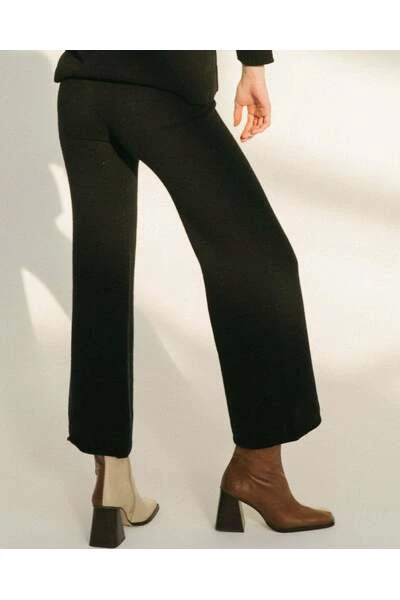 ALOHAS Wijde Broeken Easy Fall Pants Black 4 ALOHAS Wijde Broeken Easy Fall Pants Black - Afbeelding 4