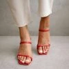ALOHAS Slippers Cannes Dare To Sandals Red