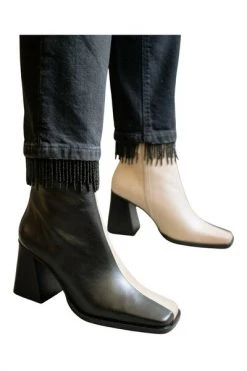 ALOHAS Enkellaarsjes South Bicolor Stone Boots Black -Aloha Winkel d02aa3f52bd61618bdfe44984c7d4ded