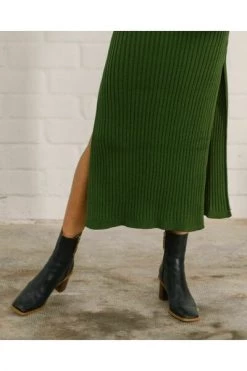ALOHAS Maxi Rokken Wise Opened Knit Skirt Green -Aloha Winkel d7c478a6935110d255f1c7411ac5b4e0