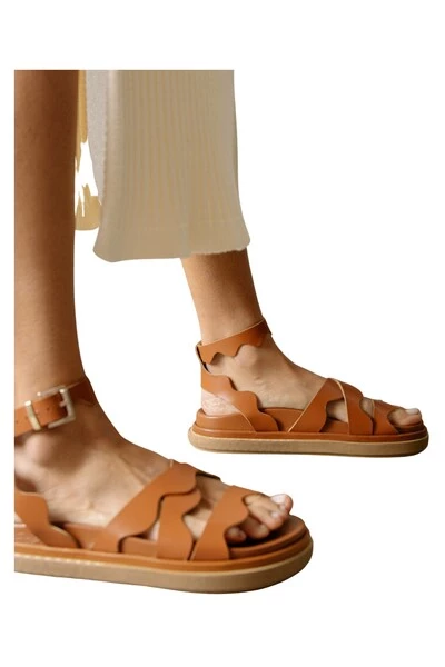 ALOHAS Sandalen Wavy Sandals Brown 4 ALOHAS Sandalen Wavy Sandals Brown - Afbeelding 4
