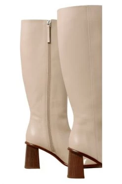 ALOHAS Enkellaarsjes East BOOTS Beige