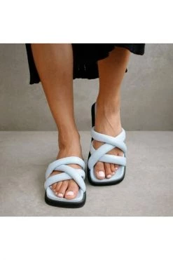 ALOHAS Slippers Slip On Cross Sandals Blue 8 ALOHAS Slippers Slip On Cross Sandals Blue -Aloha Winkel da7ed4d49692cdaf2e57065103fa7770