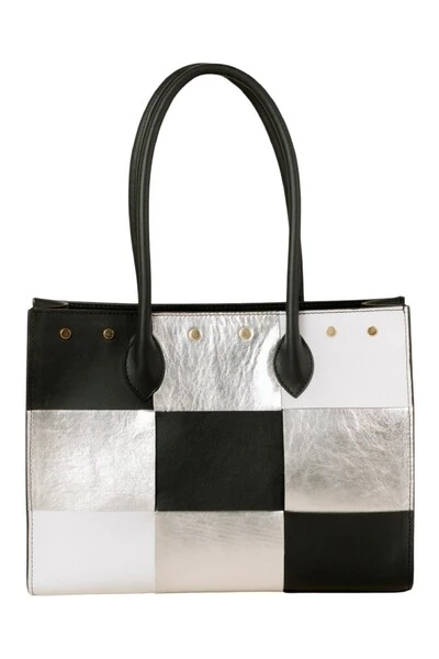 ALOHAS Handtassen The W Scacchi Black 2 ALOHAS Handtassen The W Scacchi Black - Afbeelding 2